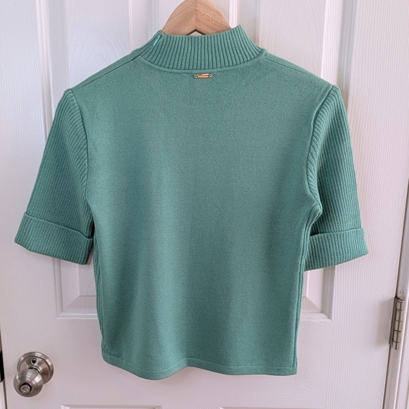St John Sport Santana Knit Top Green P - Picture 2 of 10